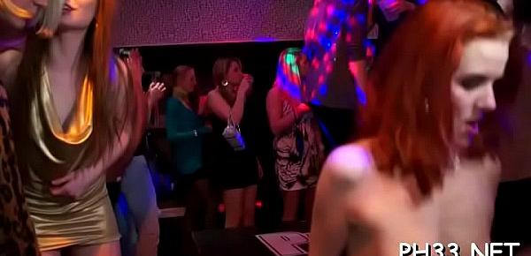  Yong beauties in club are glad to fuck